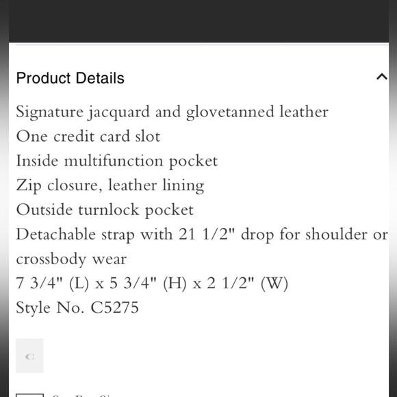 Coach Camera Bag Signature Jacquard - Picture 16 of 16